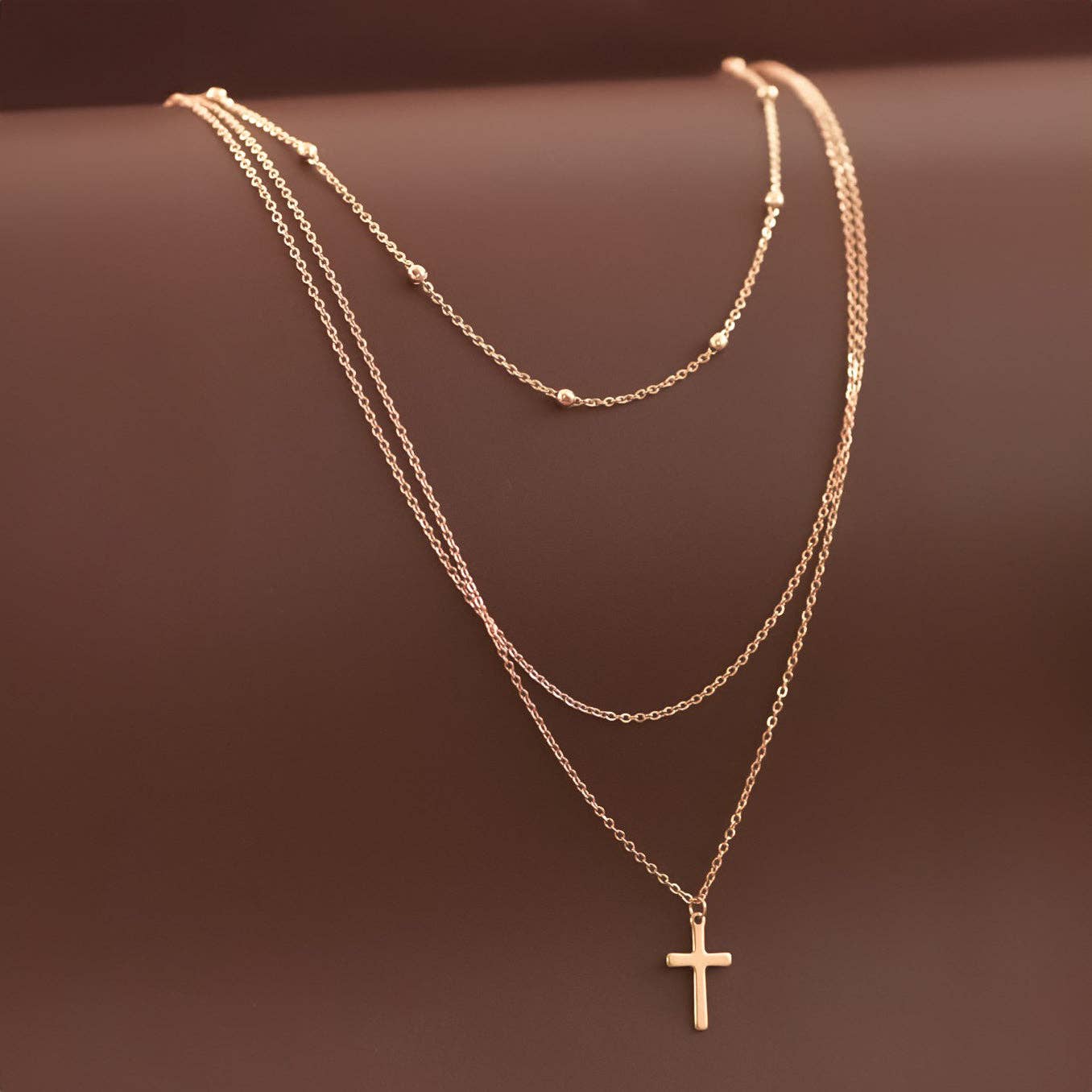 18K Gold Plated Waterproof Stainless Steel Chain Necklace