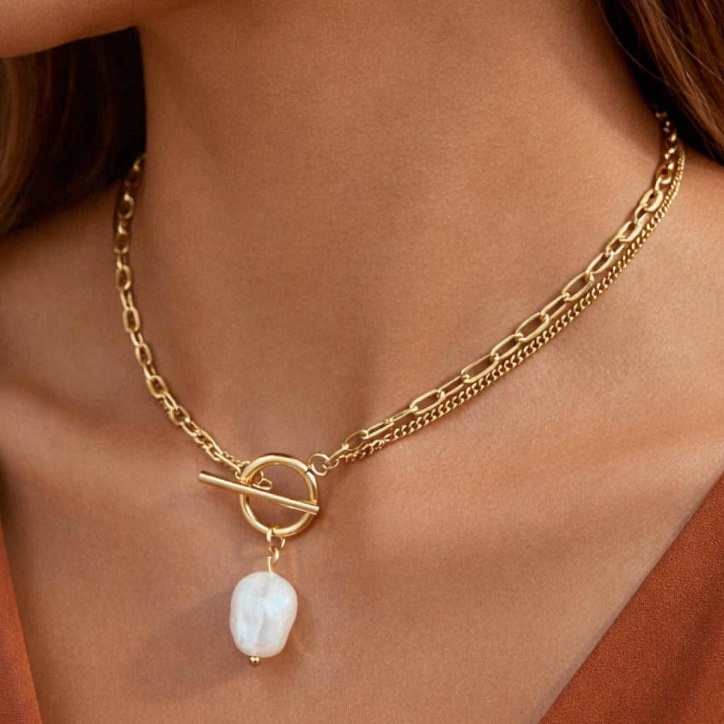 18K Gold PVD Plated Waterproof Stainless Steel Chain Necklace