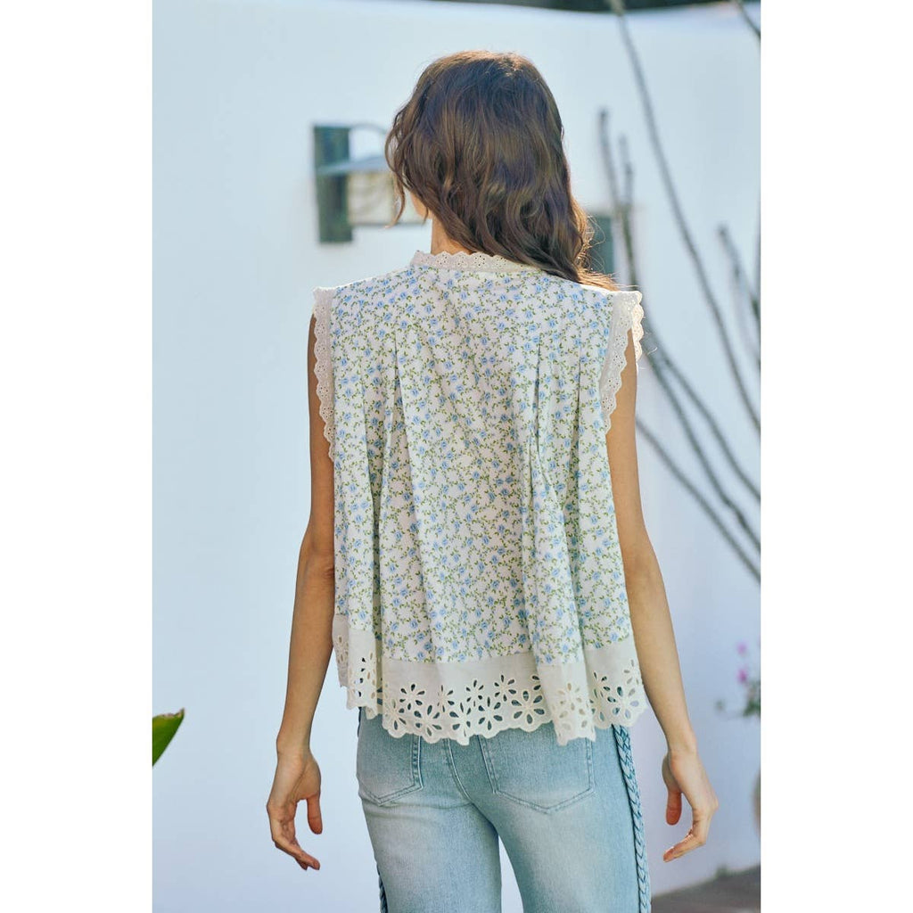 Floral Woven Blouse Top