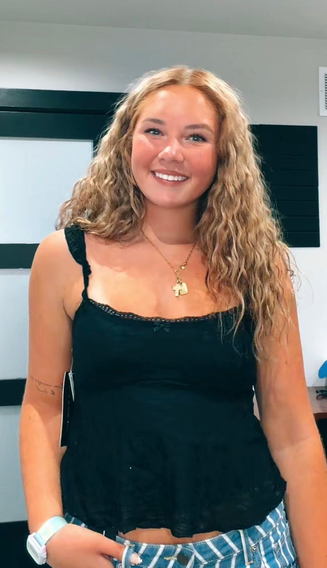 Black Lace Tank