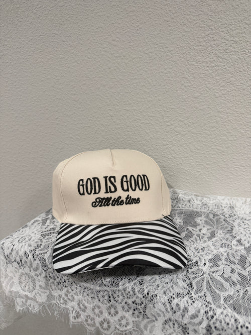 "God Is Good All The Time" Two Tone Cap