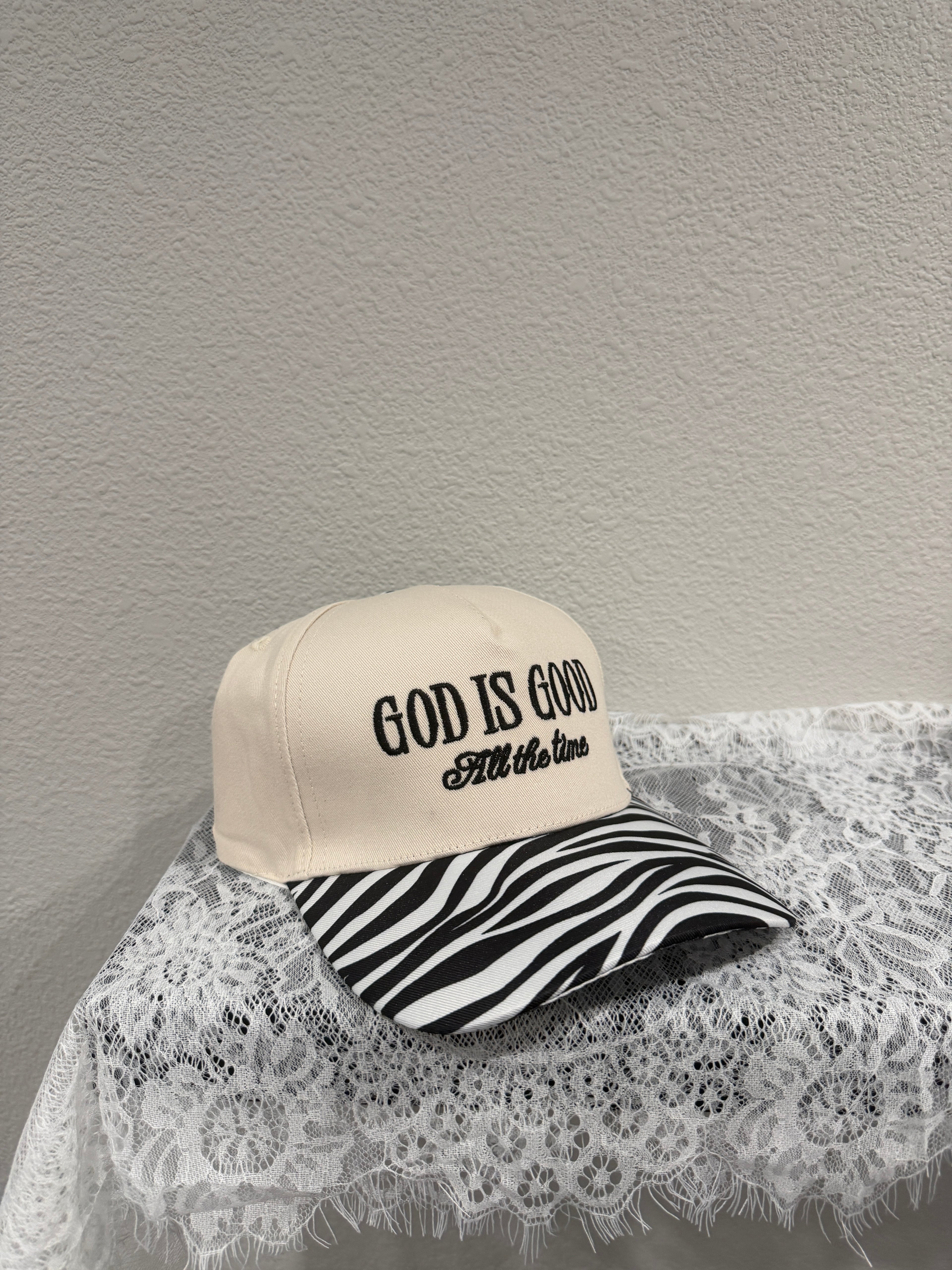 "God Is Good All The Time" Two Tone Cap