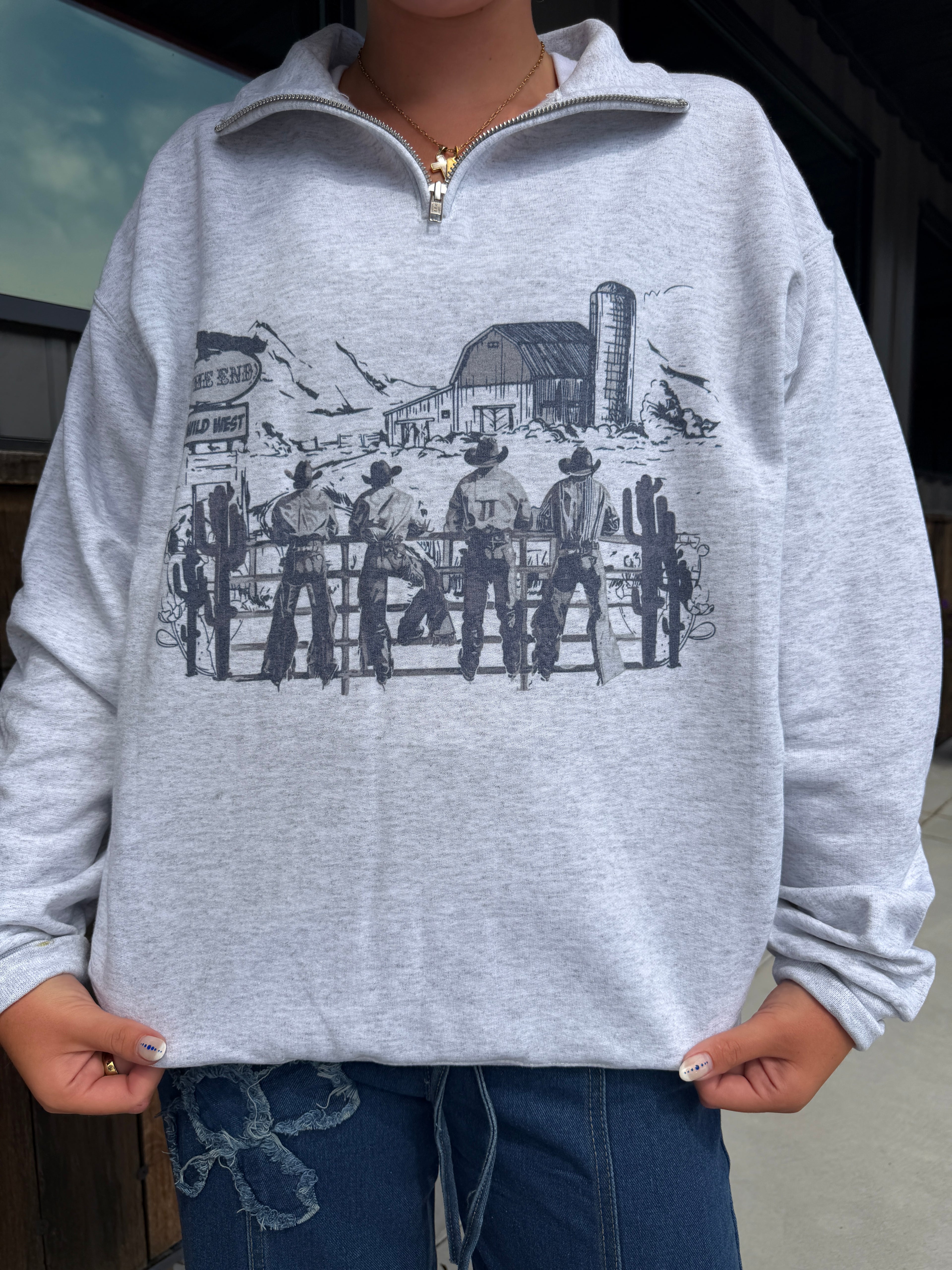 The Cowboy Scene Quarter Zip