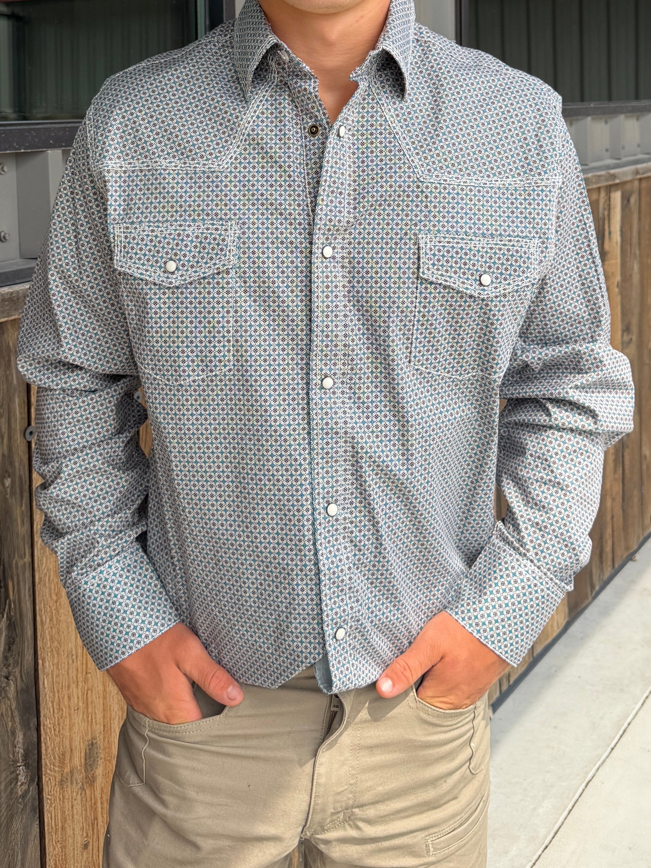 Men's Western Pearl Snaps Shirt