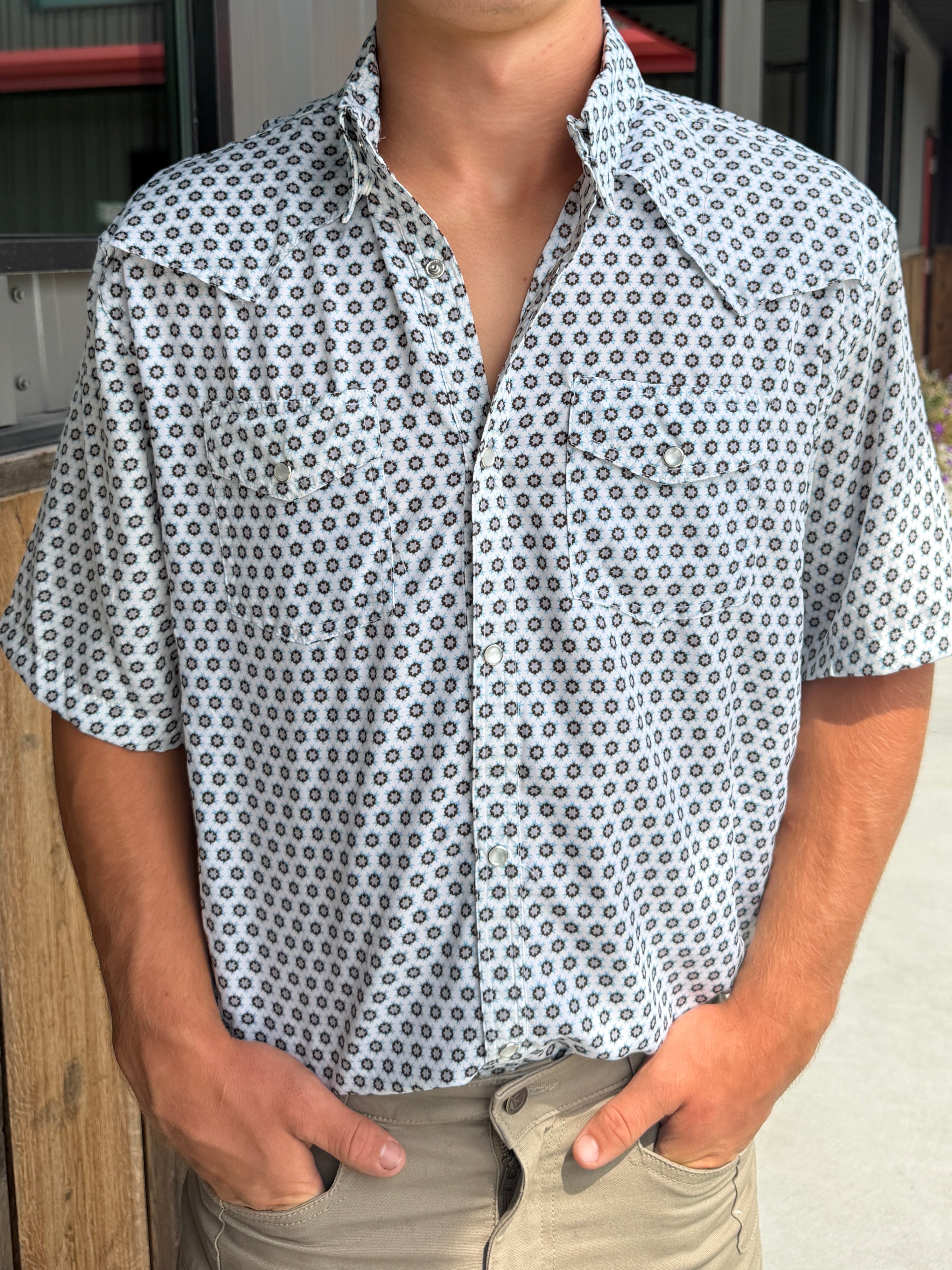 Men's Western Button-Up Shirt