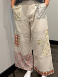 Boho Patchwork Wide Leg Pants