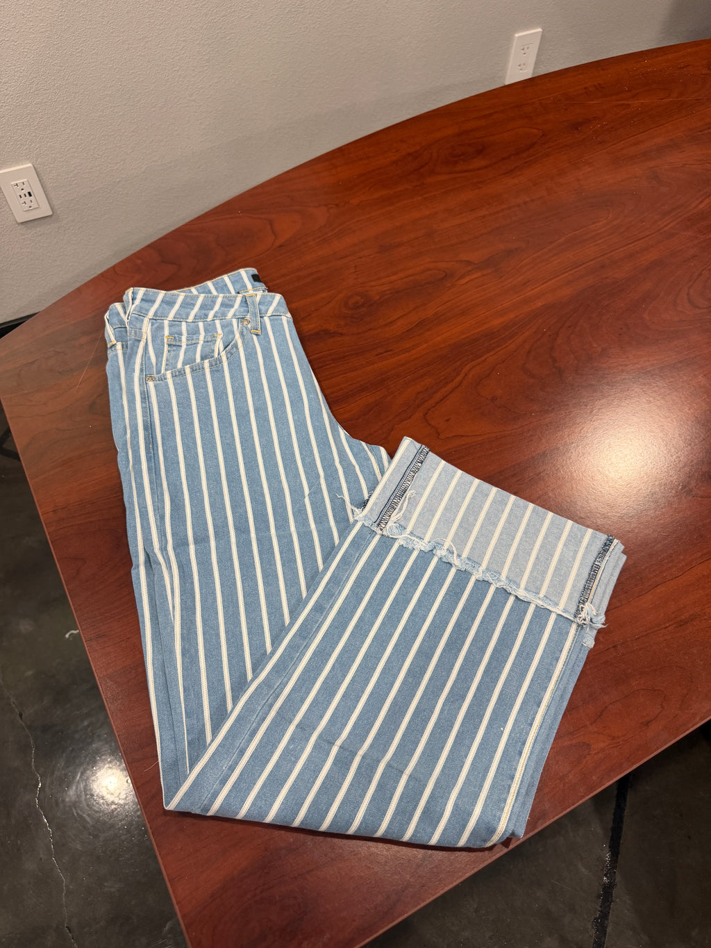 The Riviera Low Rise Stripe Jean