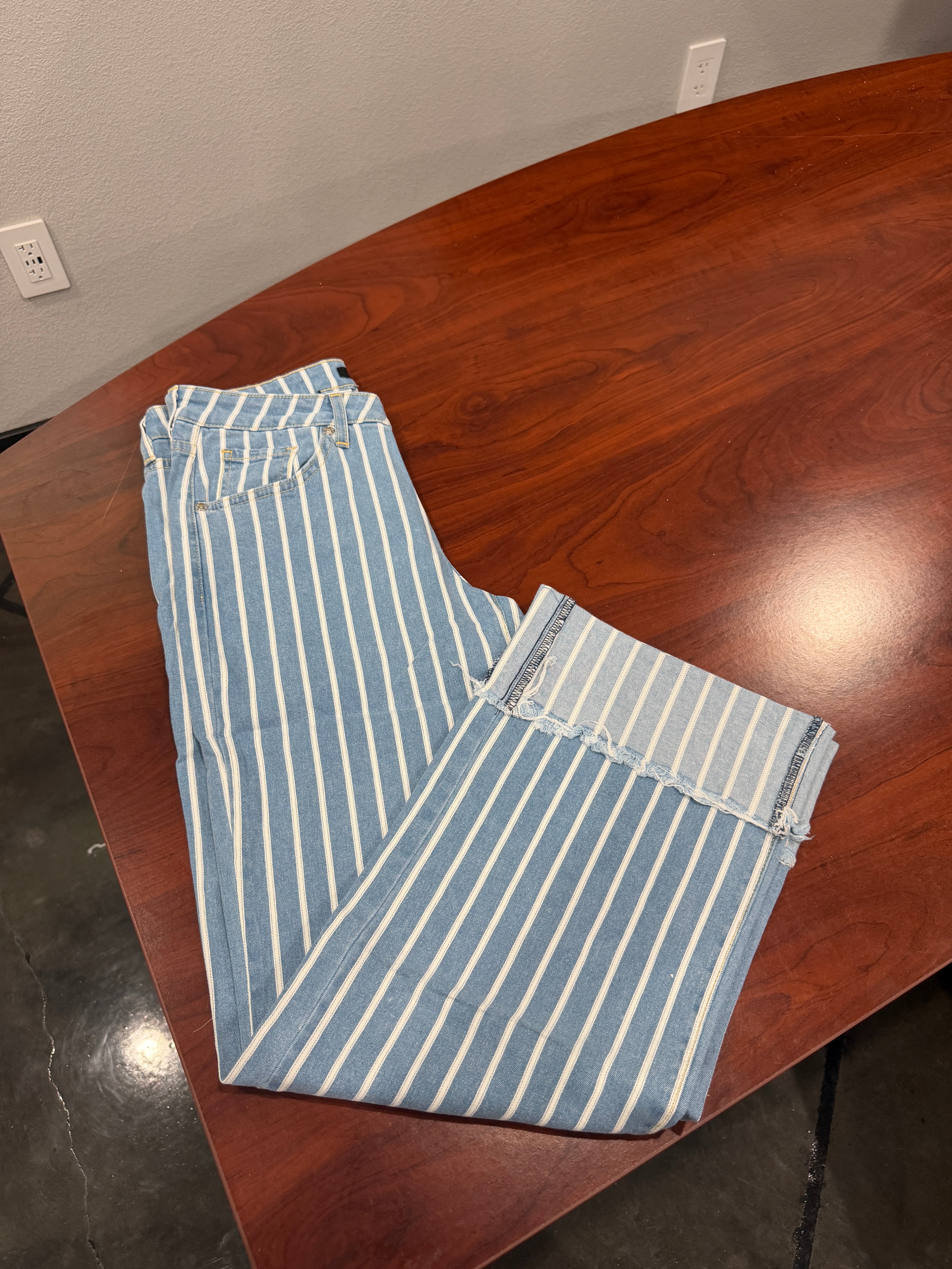 The Riviera Low Rise Stripe Jean
