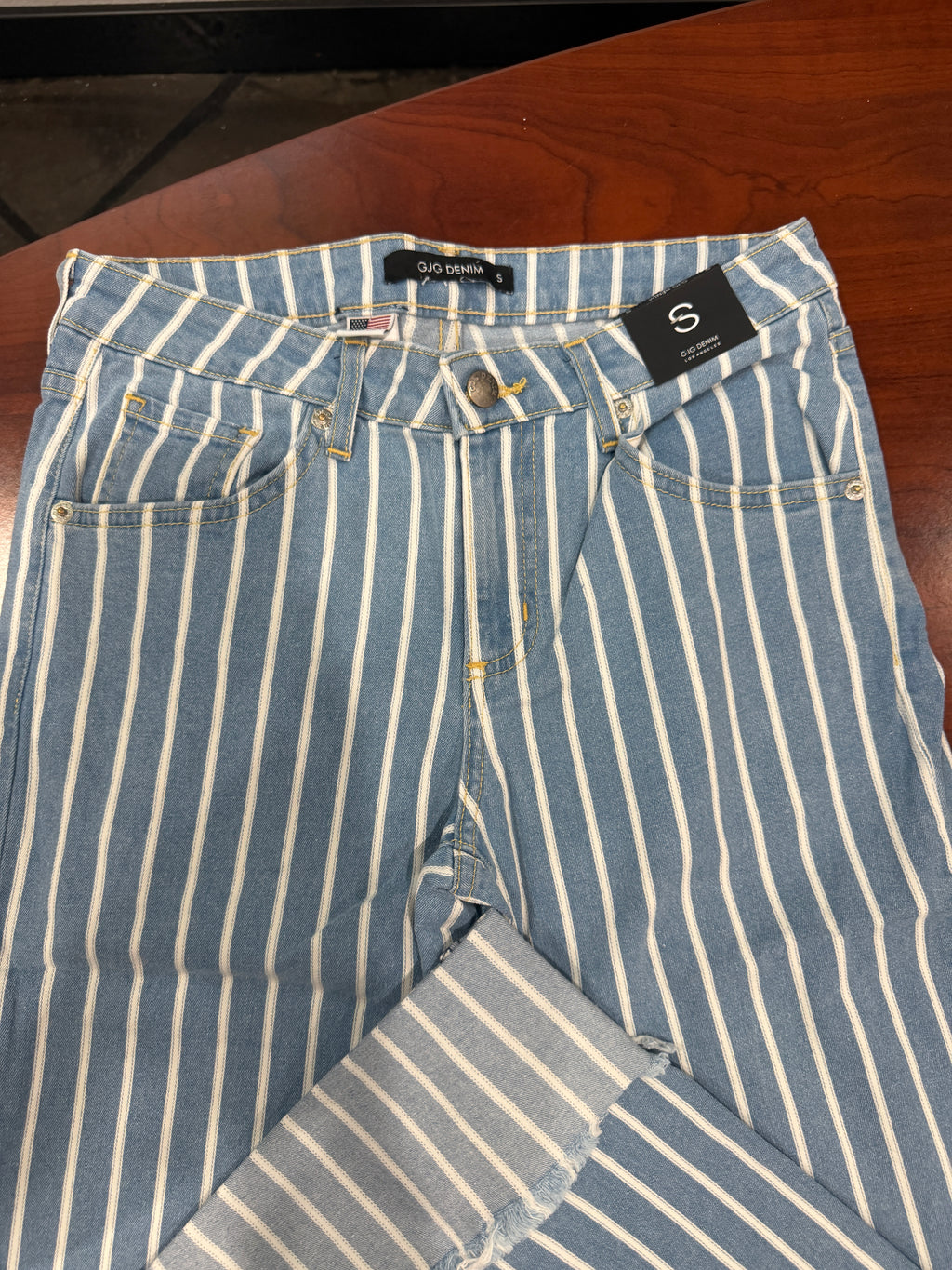 The Riviera Low Rise Stripe Jean