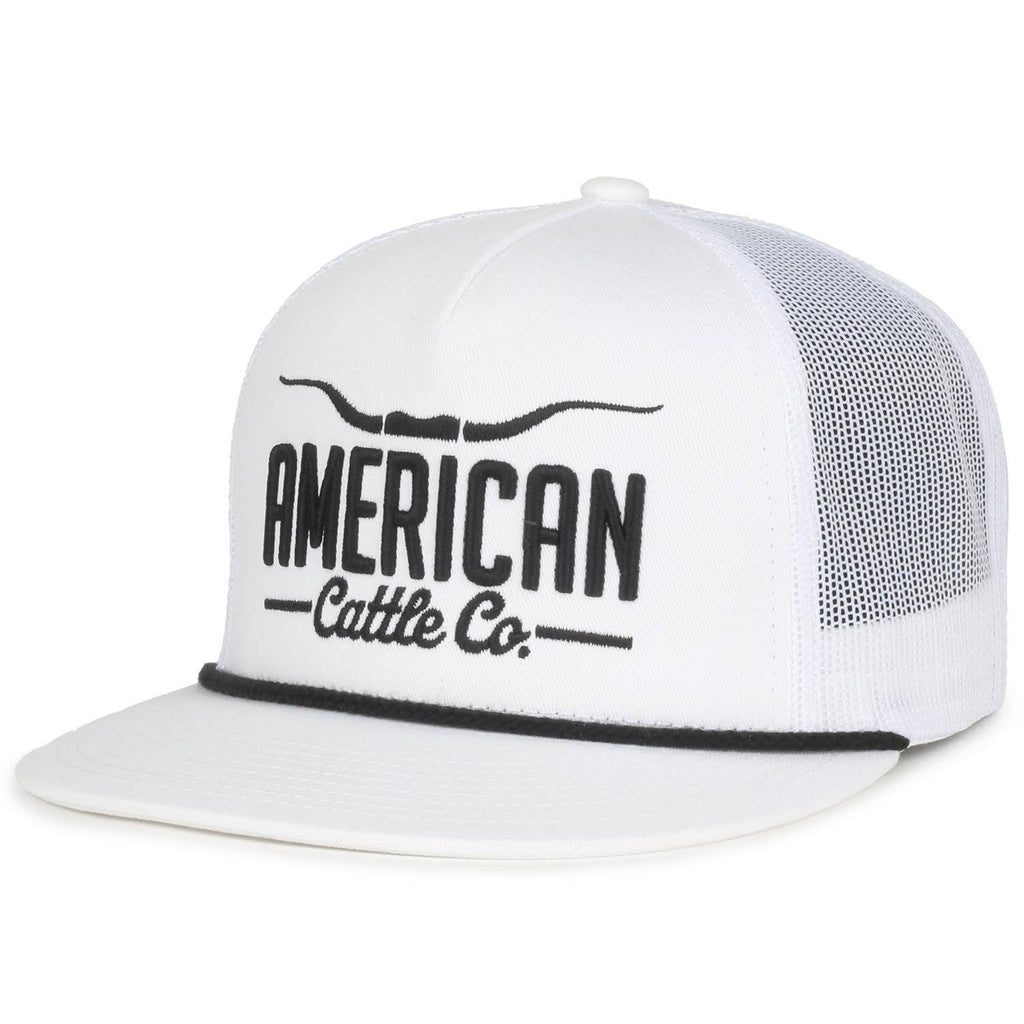 Longhorn Hat: White/Gold