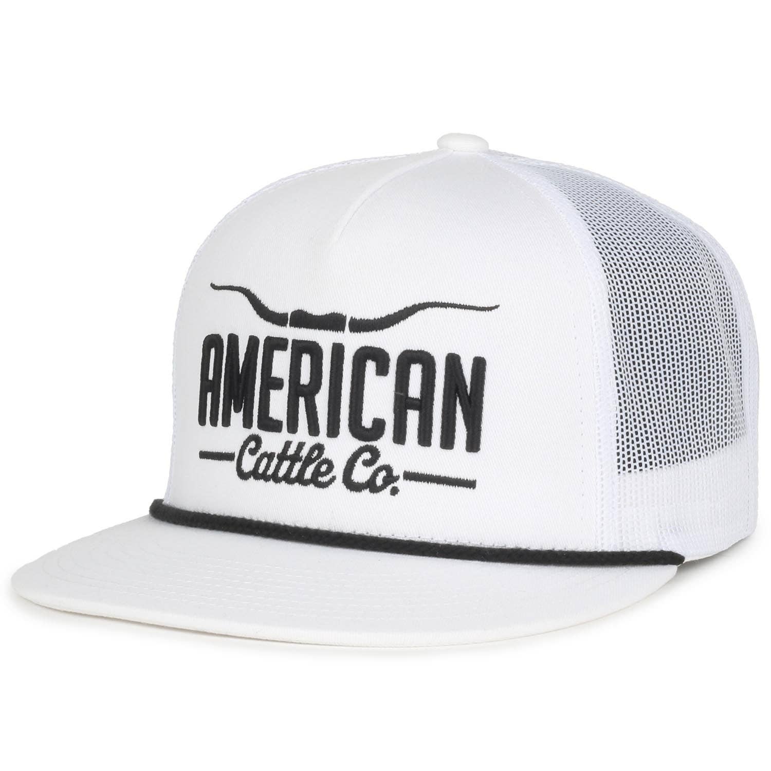 Longhorn Hat: White/Gold