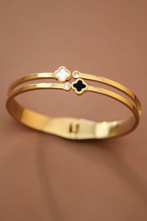18K Gold PVD Plated Waterproof Stainless Steel Bangle