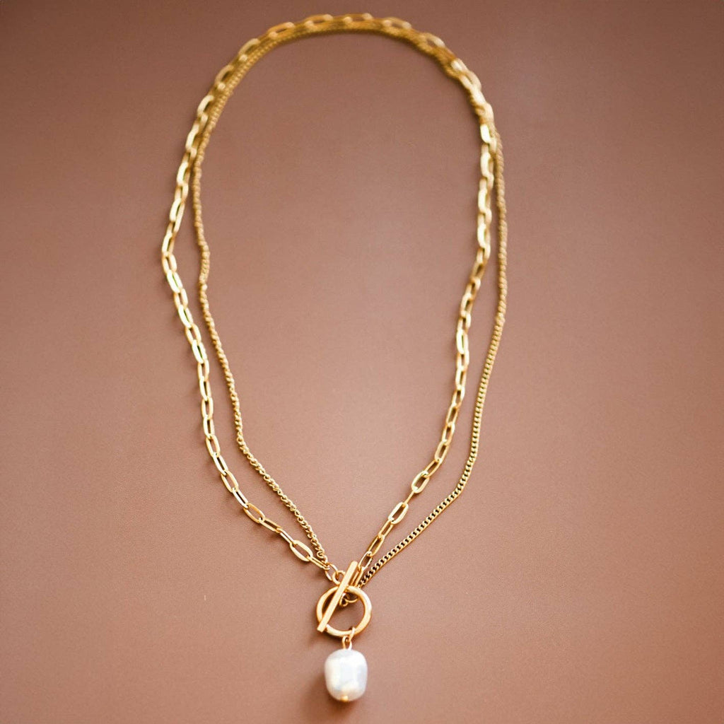 18K Gold PVD Plated Waterproof Stainless Steel Chain Necklace