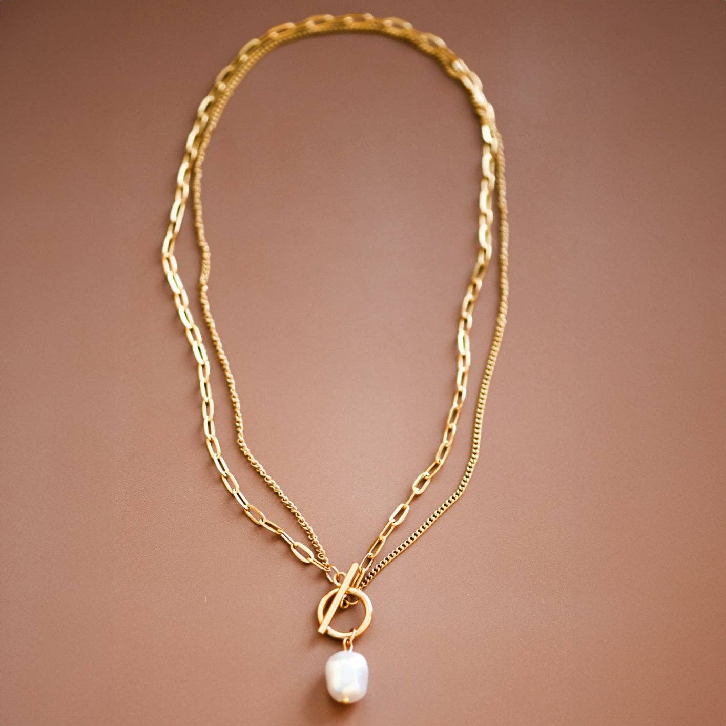 18K Gold PVD Plated Waterproof Stainless Steel Chain Necklace