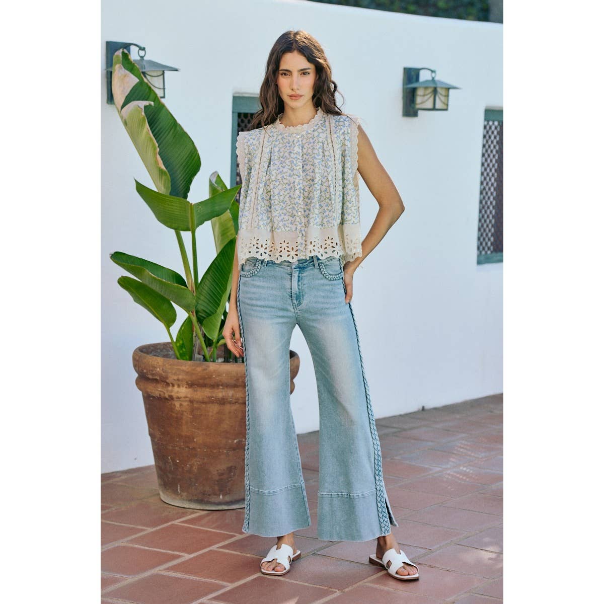 Floral Woven Blouse Top
